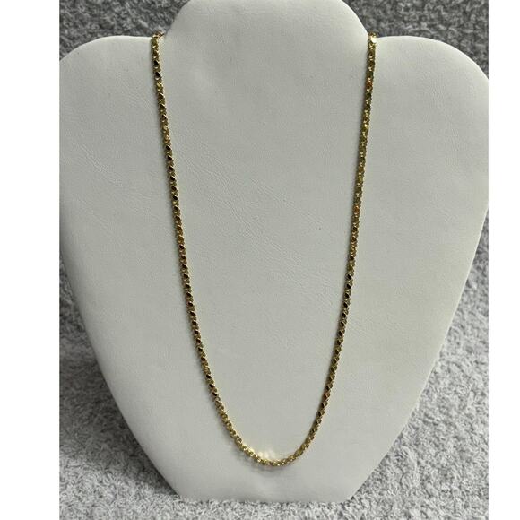 Midas 14K Solid Yellow Gold Double Link Chain Necklace 19.5" #63538 - Picture 1 of 6